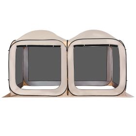 VEVOR Screen House Tent, 12 x 6 ft, 2 in 1 Pop Up Screen Tent, Portable Screened in Canopy with Carry Bag, Netting Sides, Ground Stakes, for Gard